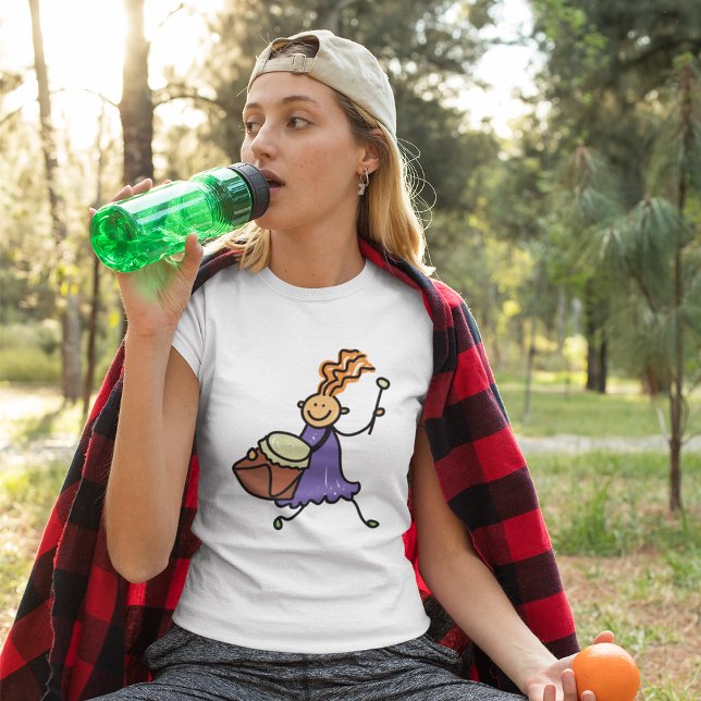 Camiseta Drummer Girl (Criador carregado)