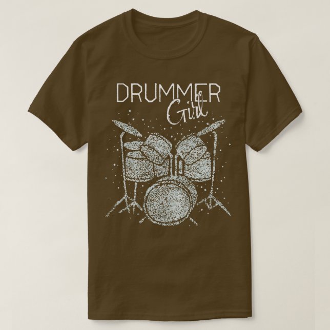 Camiseta Drummer Girl Drummer (Frente do Design)