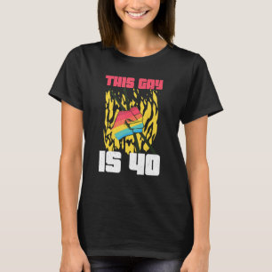 Camiseta Drummer - Idade 40 Anos Lgbt - Gay de Nascimento d