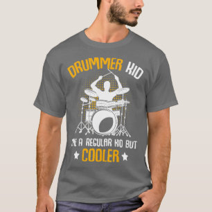 Camiseta Drummer Kid Drumming Tambores Percussionistas Rapa