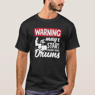 Camiseta Drummer Musical Drum Lover Premium