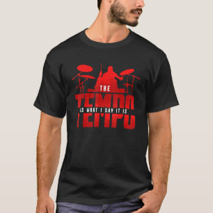 Camiseta Drummer Musico O Tempo É O Que Eu Senti