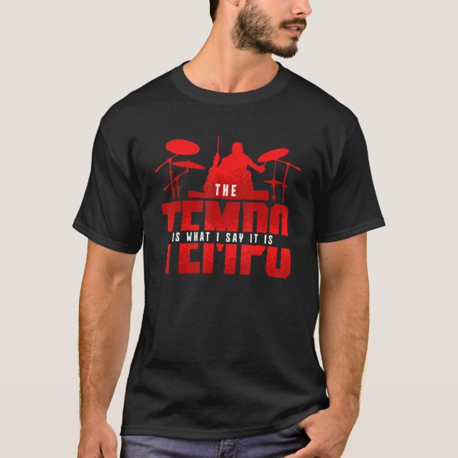 Camiseta Drummer Musico O Tempo É O Que Eu Senti (Frente)