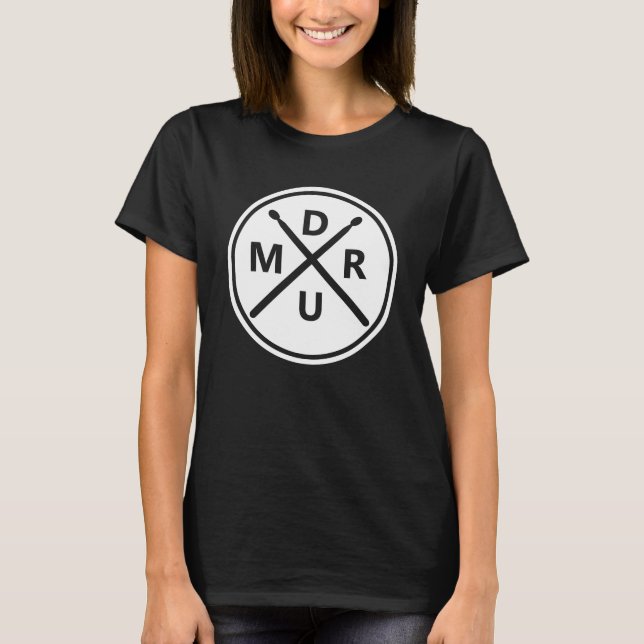 Camiseta Drummer: O Tambor Fixa o Percussion Lover (Frente)