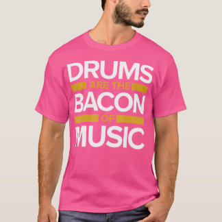 Camiseta Drummer Oferece Tambores Musicais