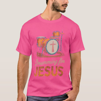 Camiseta Drummer Para Jesus Drum Percussionista E Drummer