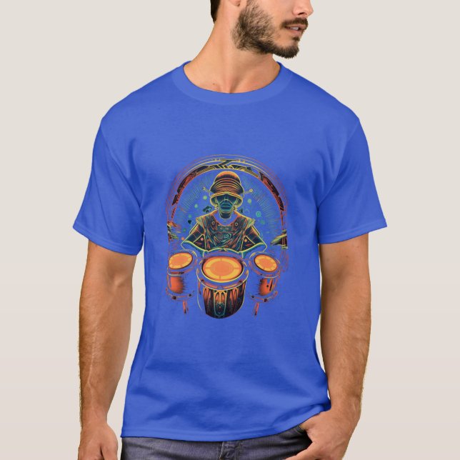 Camiseta Drummer Percussionist Drums Player Drumming Band v (Frente)