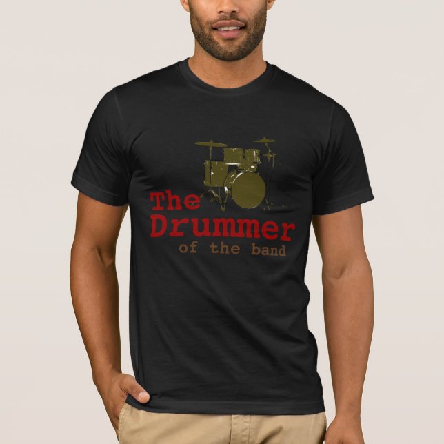 Camiseta Drummer Rock-Tee (Frente)