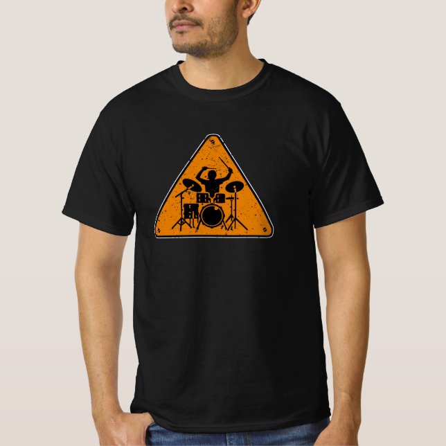 Camiseta Drummer Vintage Sign (Frente)