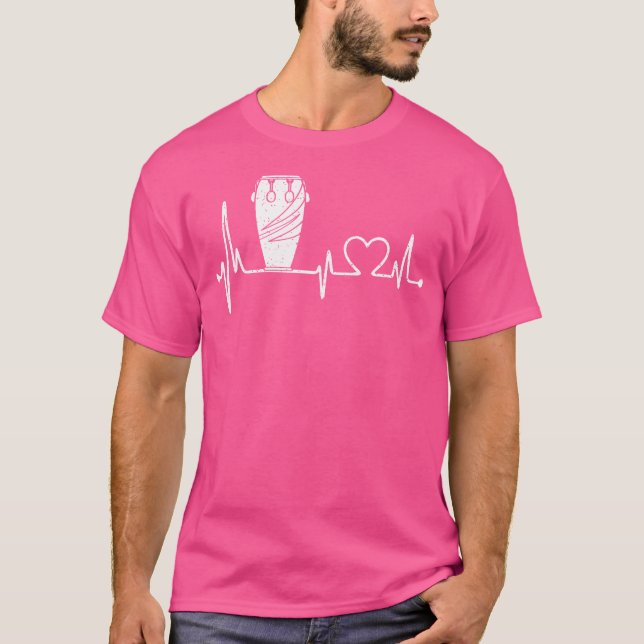 Camiseta Drumming Amadurece Instrumento Musical Conga Drum  (Frente)