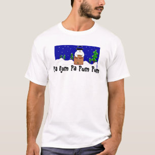 Camiseta Drumming Snowman