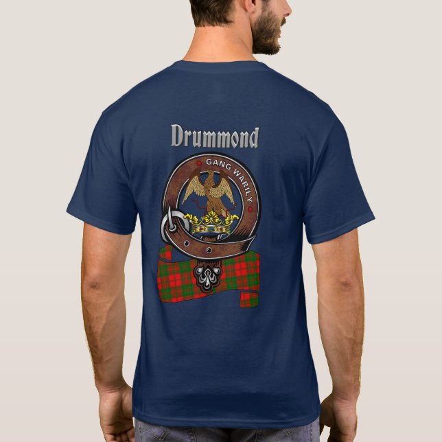 Camiseta Drummond Clan Crachá & Tartan (parte posterior) (Verso)