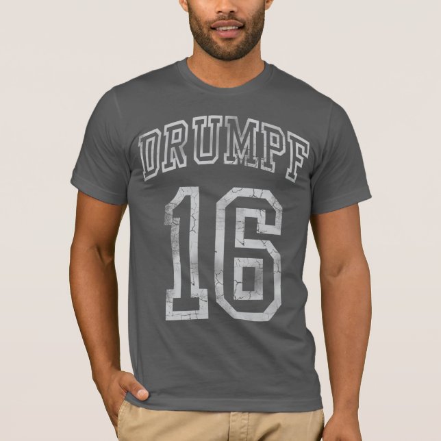 Camiseta Drumpf 2016 Faça Donald Drumpf Novamente (Frente)
