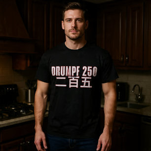 Camiseta Drumpf 250 二百五