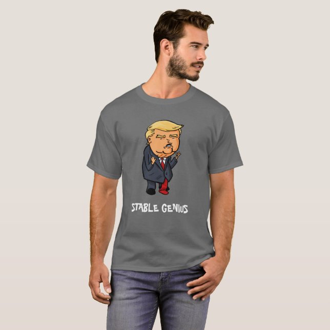 Camiseta Drumpf - o gênio estável (Frente Completa)