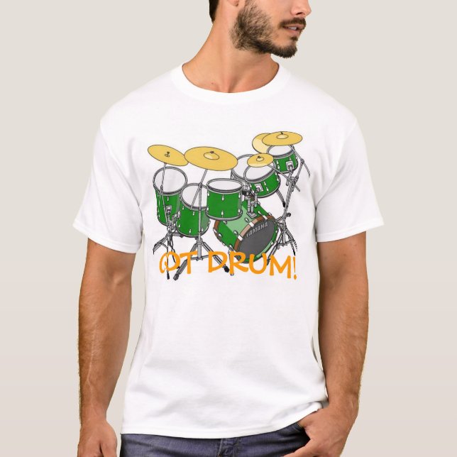 Camiseta drums2, OBTIDO O CILINDRO! (Frente)