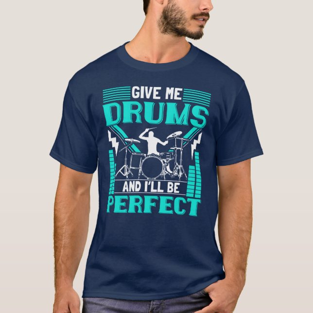 Camiseta Drums Band Drum Gift Idea family (Frente)