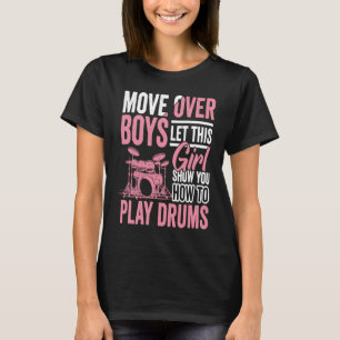 Camiseta Drumset de Cota do Drummer do Roupa do Jogador de 