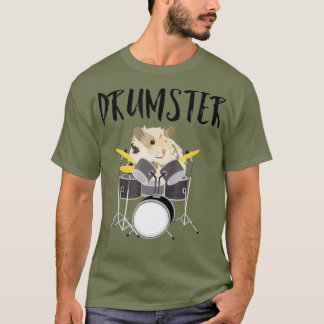 Camiseta Drumster Funny Percussion Music Hamster Pet T