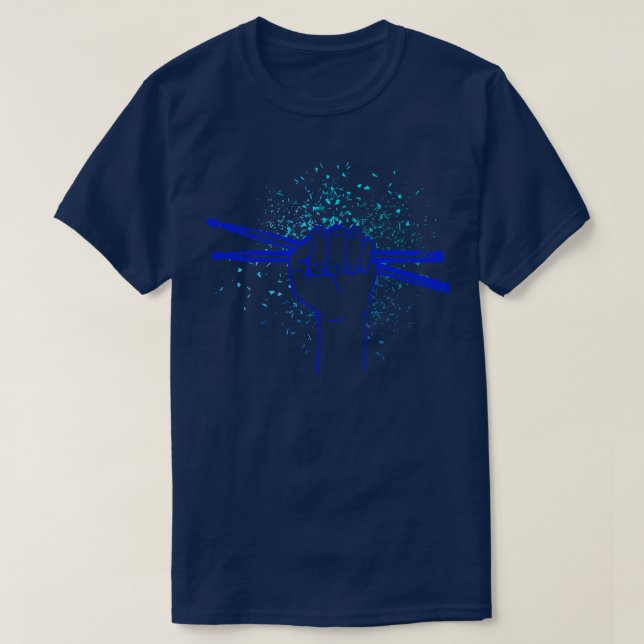 Camiseta Drumsticks Rock Drummer Drums (Frente do Design)