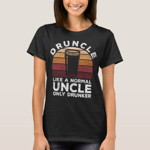 Camiseta Druncle Funny Dizendo Vintage Bebado Beer Bebendo