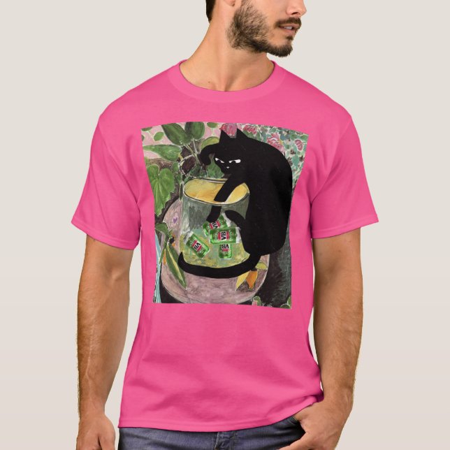 Camiseta Drunk cat Dunk retro (Frente)