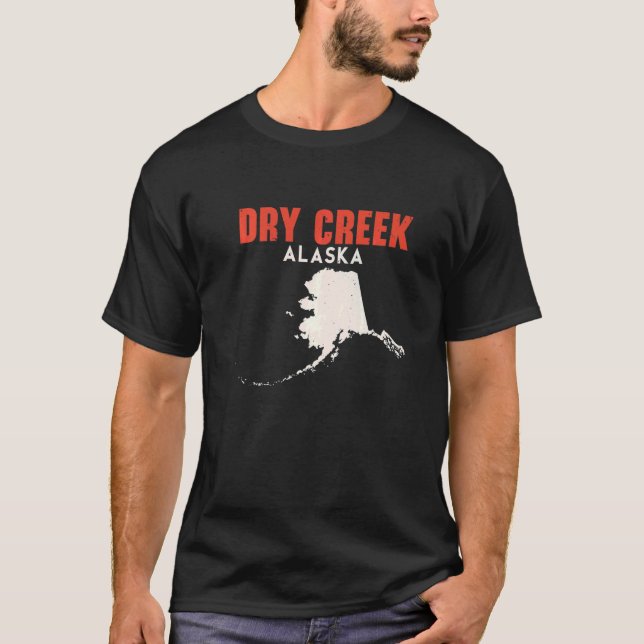 Camiseta Dry Creek Alaska Estado Americano Viagem Alaskan (Frente)