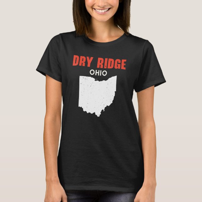 Camiseta Dry Ridge Ohio EUA State America Viagem Ohioan (Frente)
