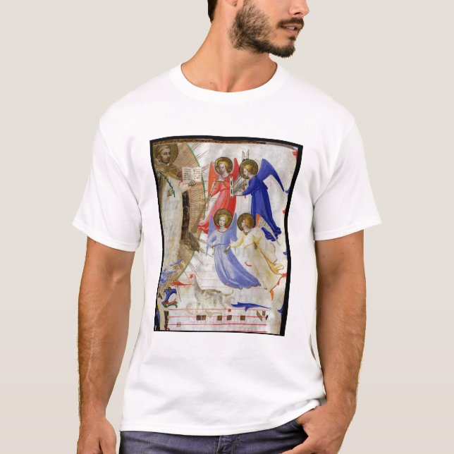 Camiseta ds 558 f.67v St Dominic com quatro anjos musicais, (Frente)