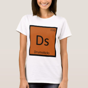 Camiseta Ds - Bastões de Tambor Química Símbolo da Tabela P