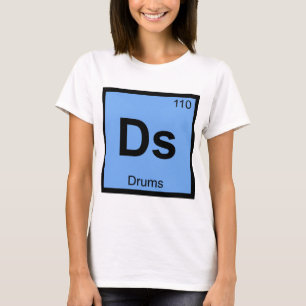 Camiseta Ds - Símbolo da Tabela Periódica Química Música Ba
