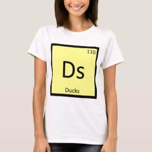 Camiseta Ds - Símbolo de Elemento da Tabela Periódica Quími