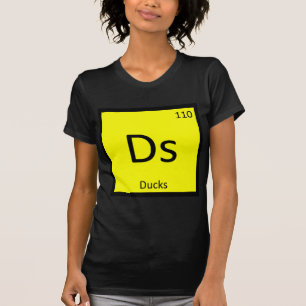 Camiseta Ds - Símbolo de Elemento de Mesa Periódico de Qu