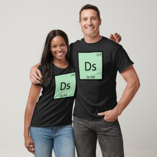 Camiseta Ds - Símbolo de Mesa periódica de Química de Arte 
