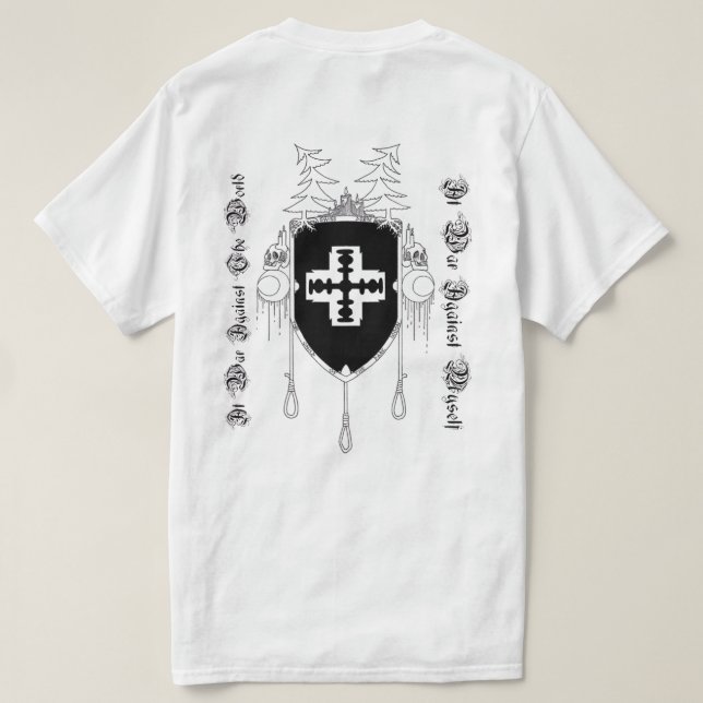 Camiseta dsbm t-shirt Tcotdm white version (Verso do Design)