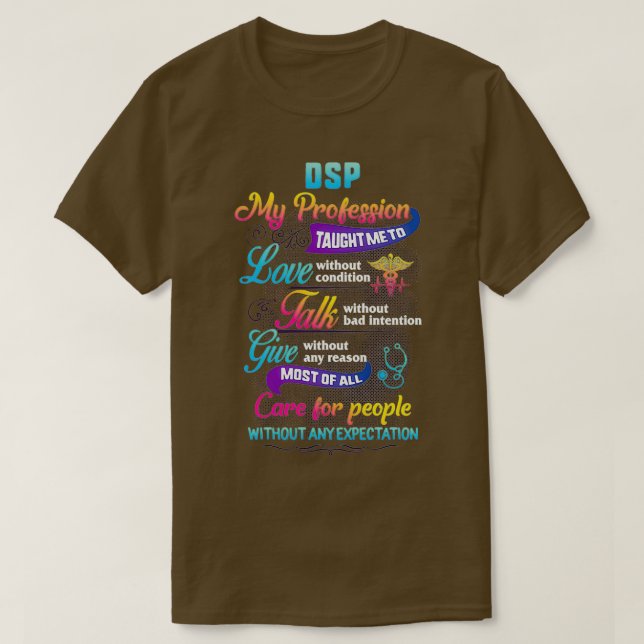 Camiseta DSP Care For People Without Expectation Direct Sup (Frente do Design)