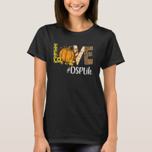Camiseta Dsp Love Fall Pumpkin Leopardo Halloween Autumn