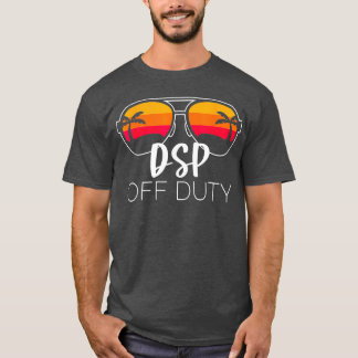 Camiseta DSP off duty Sunglasses Beach Sunset funny direct