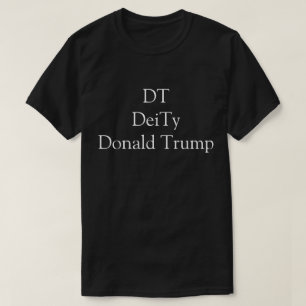 Camiseta DT, DeiTy, Donald Trump, Branco com ventilador pre