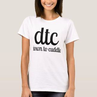 Camiseta dtc para baixo a afagar