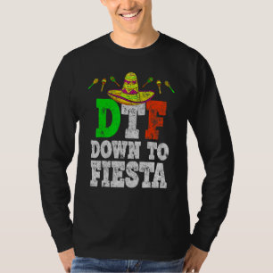 Camiseta Dtf Abaixo Para Fiesta Cinco De Mayo