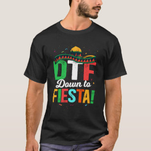 Camiseta Dtf Baixo Para Fiesta Mexicana Fiesta