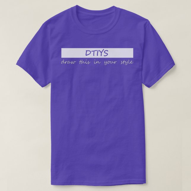 Camiseta dtiys desenhar isso no seu estilo (Frente do Design)