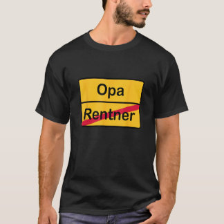 Camiseta Du wirst Opa   Place Sign Renter  Grandpa