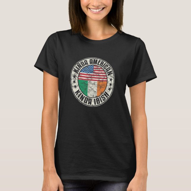 Camiseta Dual Citizenship American Irish Ireland Usa Flag_1 (Frente)