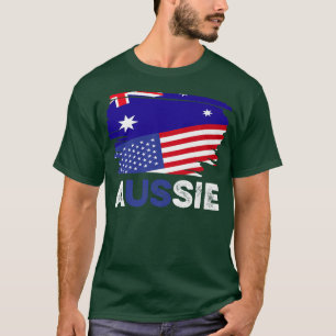 Camiseta Dual Citizenship Australia Aussie American Citizen