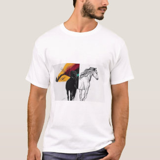 Camiseta Dualidade da Selvagem: Um Conto de Dois Cavalos