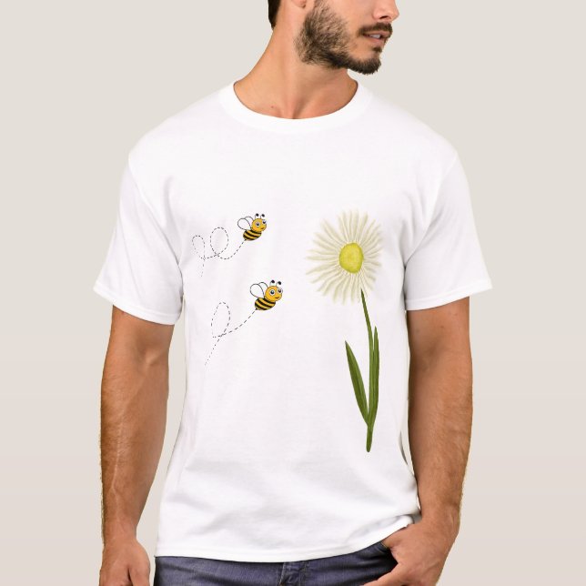 Camiseta Duas abelhas pequenas e bonitas (Frente)