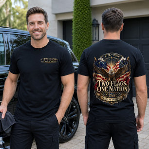 Camiseta Duas Bandeiras Uma Nação América 250