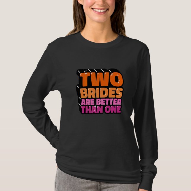Camiseta Duas Brides Lgbt (Frente)